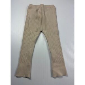 Minkmui Ribbed Knit Flare Leggings Cute Casual Pants Toddler Girl‎